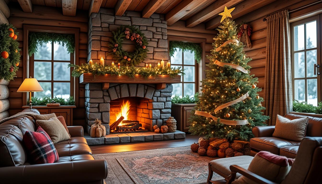 plongez dans la magie de noël avec une ambiance chalet et une déco rustique : conseils et astuces pour créer un intérieur chaleureux et authentique durant les fêtes.