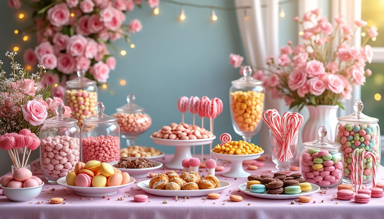 découvrez comment créer un candy bar déco original et gourmand pour sublimer votre événement. astuces, choix des bonbons et idées déco pour une table sucrée inoubliable !