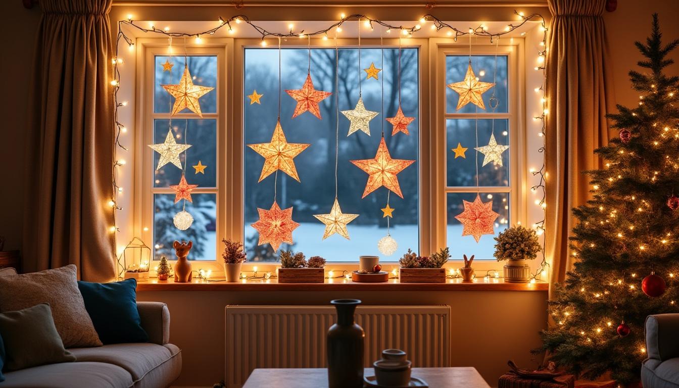 découvrez des idées créatives et faciles pour décorer vos fenêtres à noël. transformez votre maison avec des décorations festives, lumineuses et originales pour émerveiller petits et grands durant les fêtes !