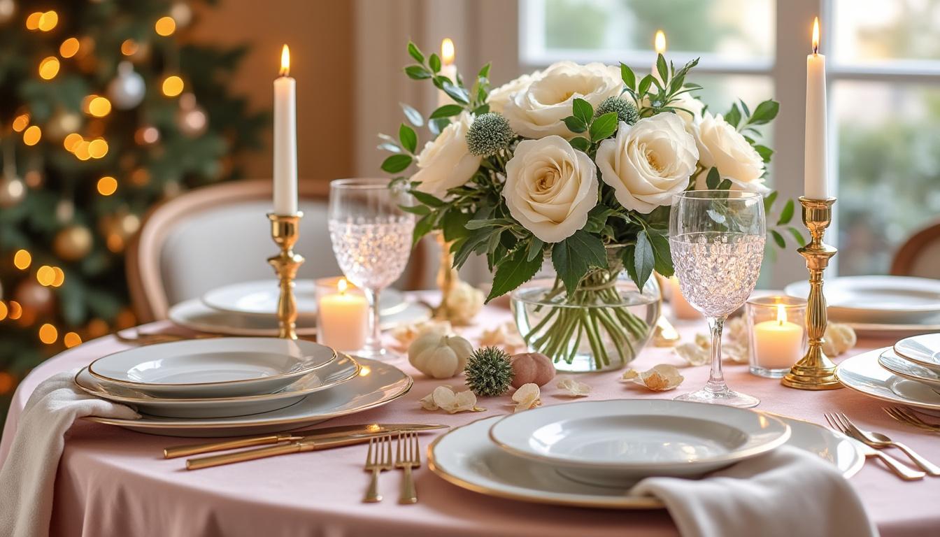 découvrez des idées simples et créatives pour décorer facilement votre table de fête, et impressionnez vos invités sans stress ni dépenses excessives.