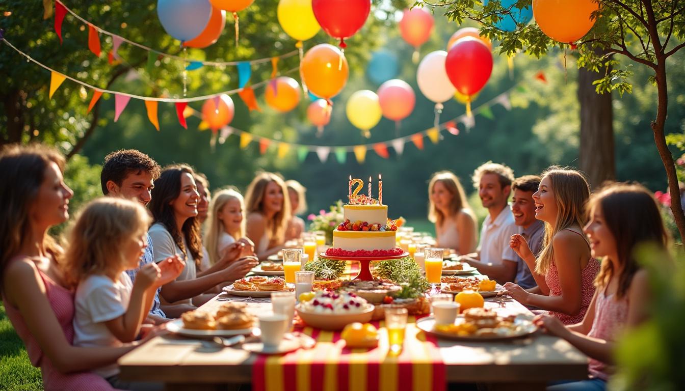 conseils et idées diy pour réussir votre décoration d’anniversaire en extérieur : thèmes, éclairages, ballons, table, astuces météo et petit budget.