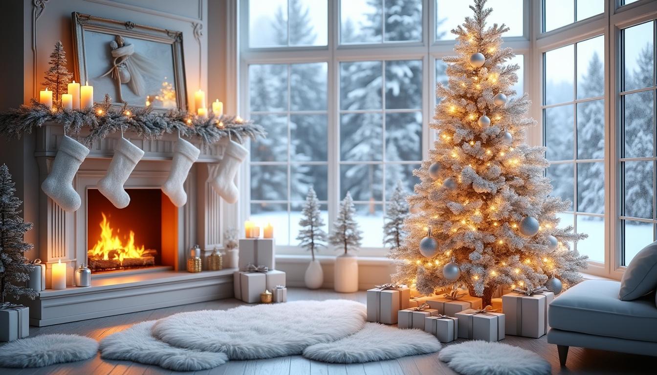 découvrez des idées déco élégantes et lumineuses pour un noël blanc, avec des inspirations pour créer une ambiance chaleureuse et féérique chez vous. transformez votre intérieur en un véritable cocon hivernal pour les fêtes !