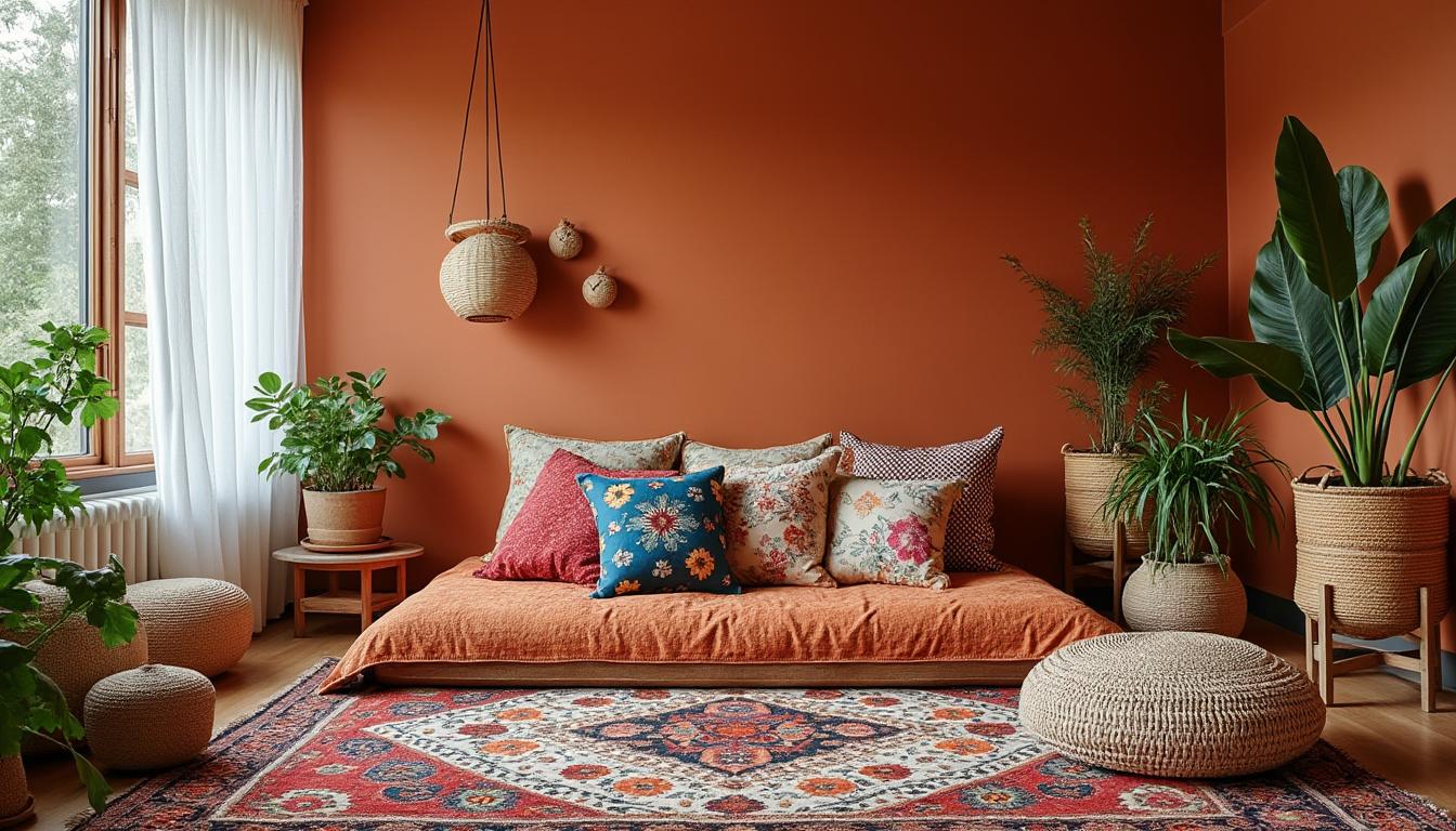 découvrez des idées originales et tendances pour décorer une chambre bohème chic, mêlant harmonieusement couleurs, matières naturelles et accessoires élégants pour une ambiance chaleureuse et stylée.