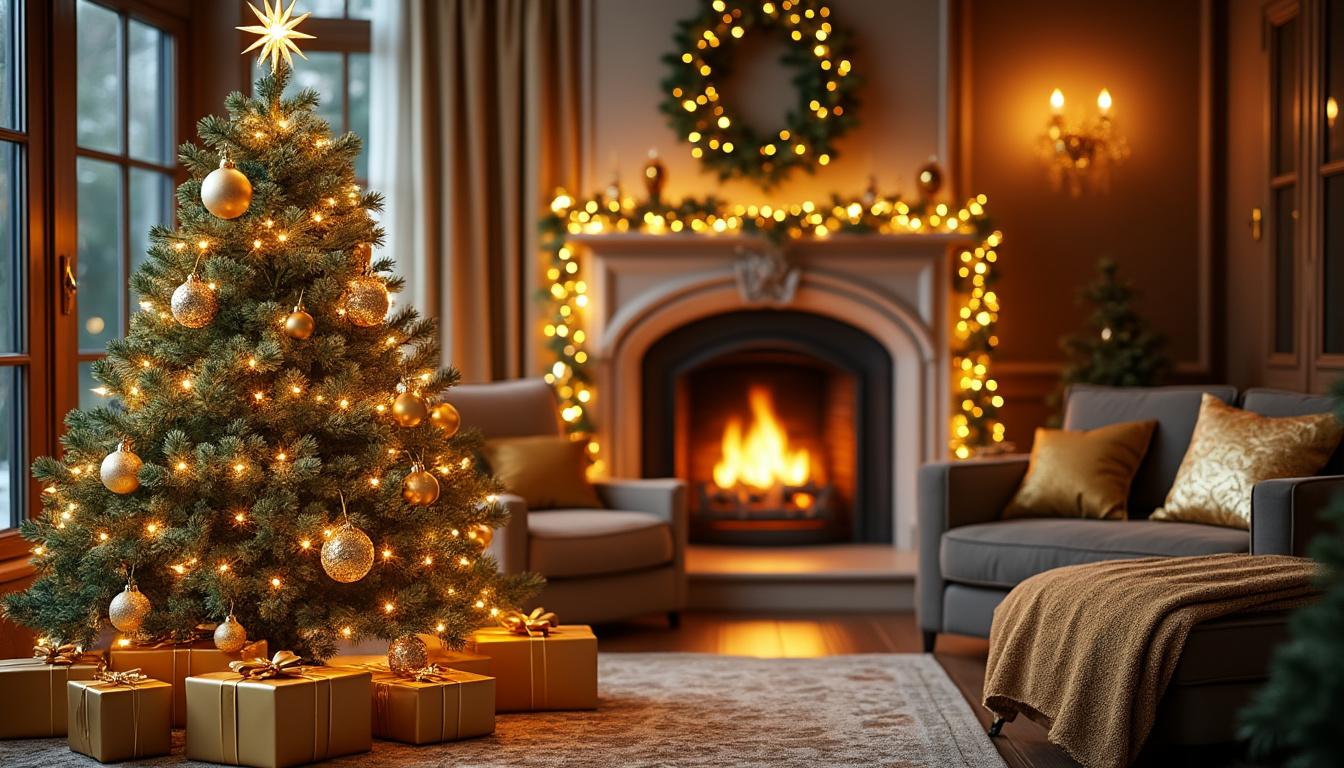 découvrez comment sublimer votre décoration de noël grâce à des touches dorées élégantes et raffinées. astuces et inspirations pour un noël chic sans fausse note !