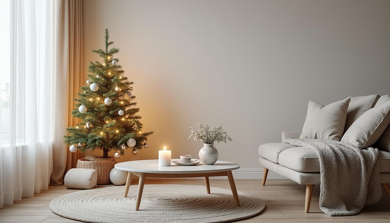 adoptez un noël minimaliste avec nos astuces pour décorer votre intérieur en toute simplicité et élégance, sans surcharger l’espace. inspirez-vous pour créer une ambiance festive épurée et chaleureuse.