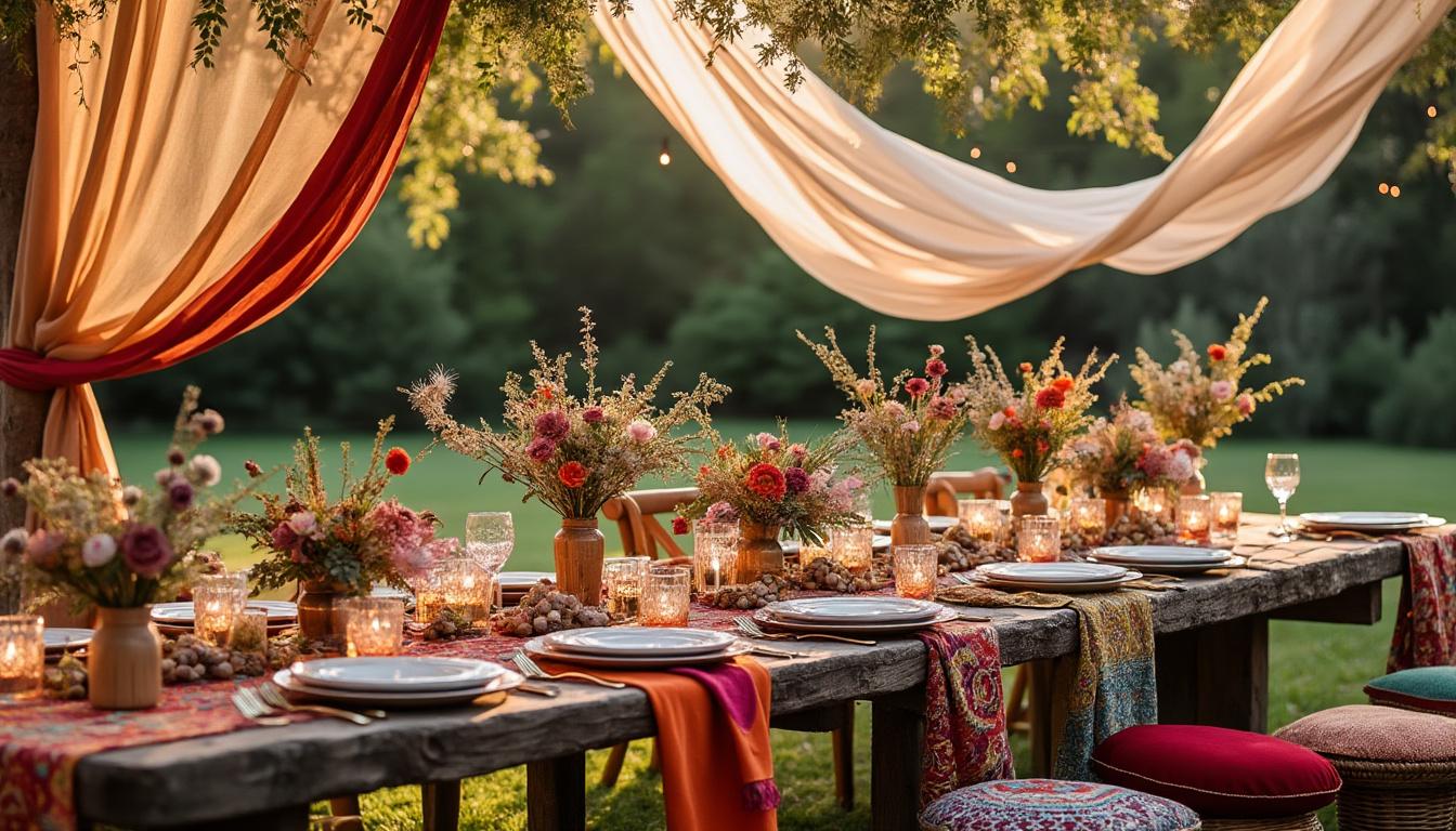 apprenez à créer une ambiance bohème élégante pour votre événement. découvrez des idées déco, des conseils et des inspirations pour une fête inoubliable au style bohème chic.