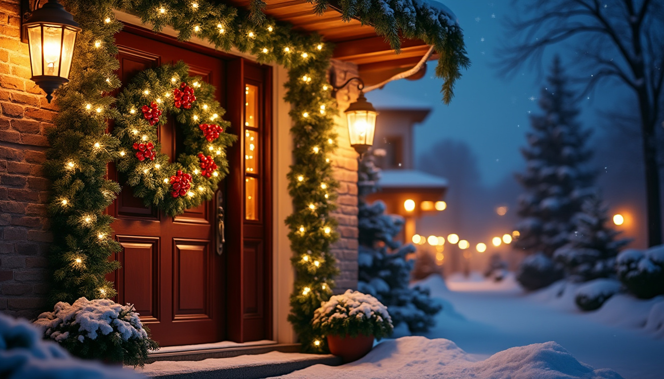 découvrez des idées originales et faciles pour décorer votre porte d’entrée à noël. inspirez-vous pour créer une ambiance festive et chaleureuse dès l’accueil de vos invités !
