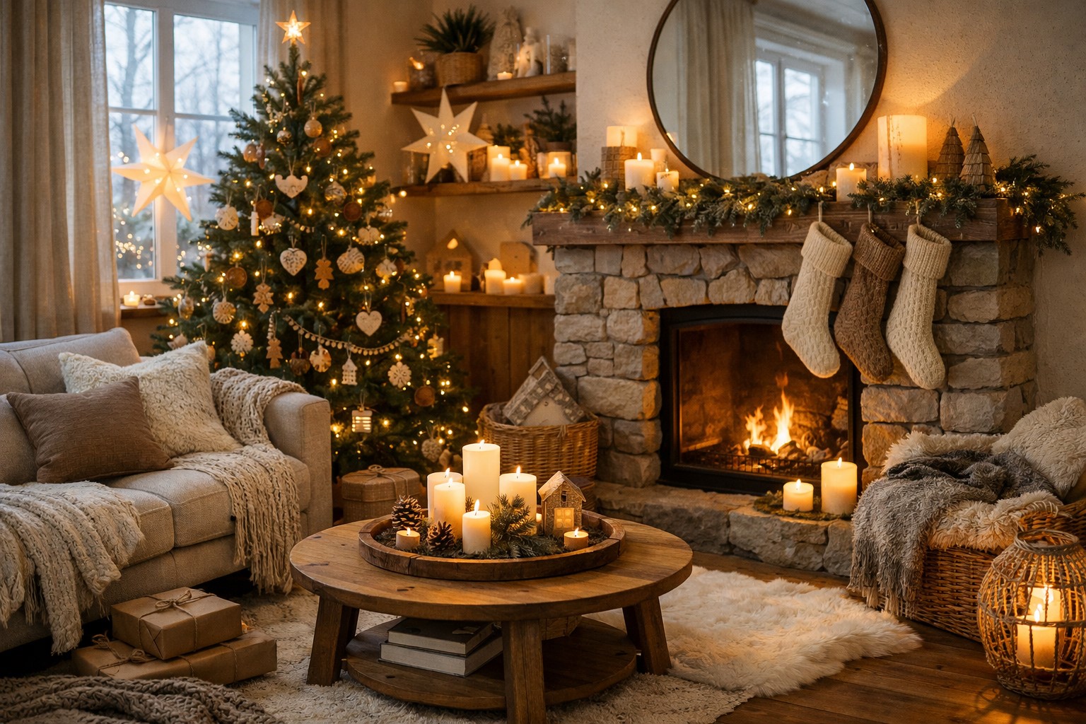 Créer un coin Noël cosy dans son salon