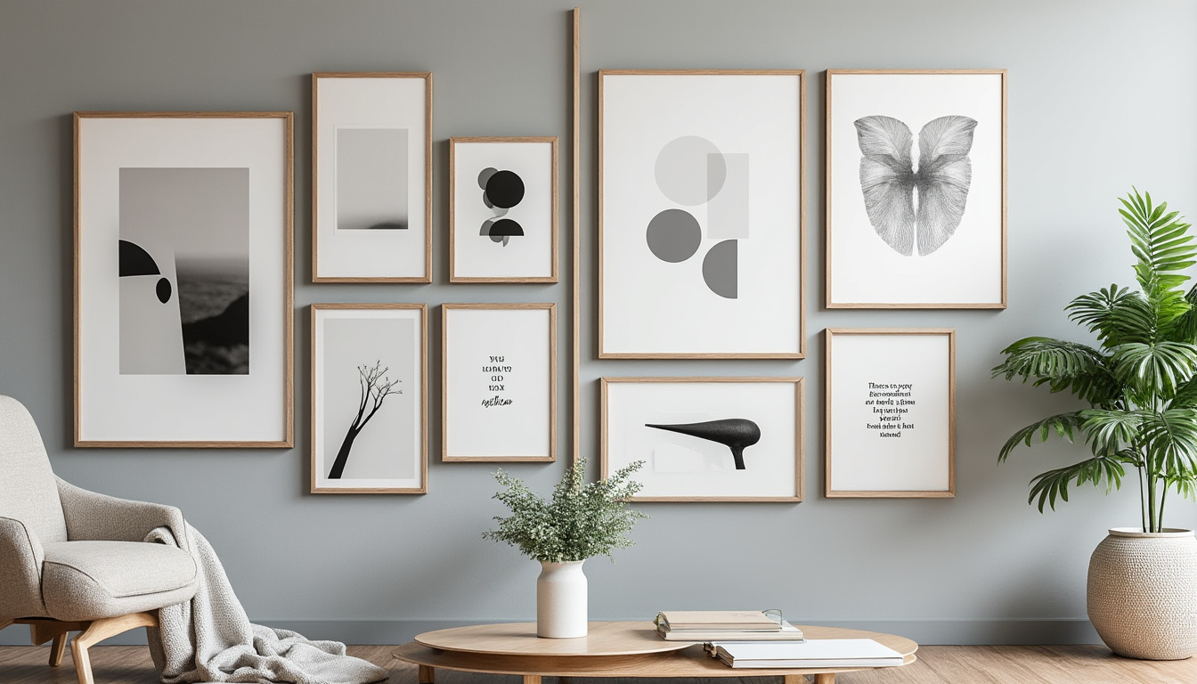 envie d’un intérieur tendance ? découvrez nos idées et conseils pour créer un mur de cadres déco unique qui sublimera votre pièce et reflètera votre style.