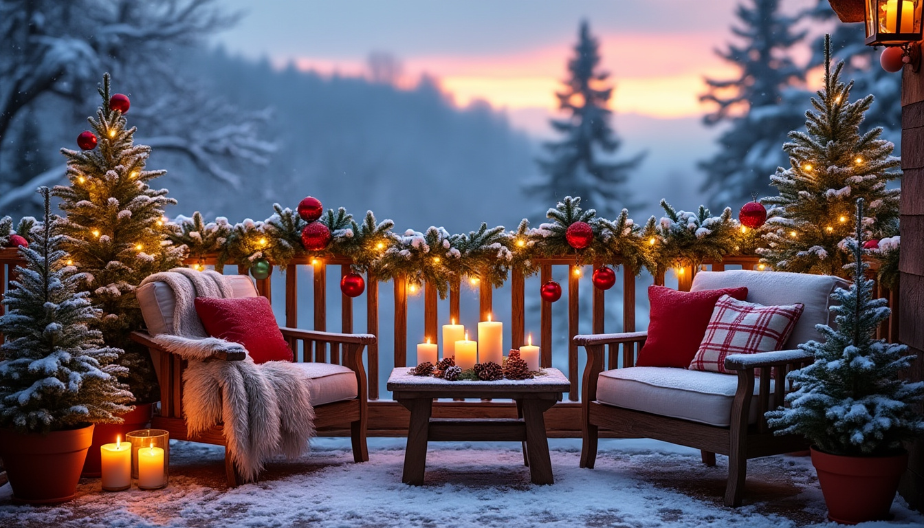 découvrez des idées originales et tendances pour décorer votre balcon ou terrasse à noël. transformez votre espace extérieur en un lieu féerique avec des décorations adaptées et faciles à installer.