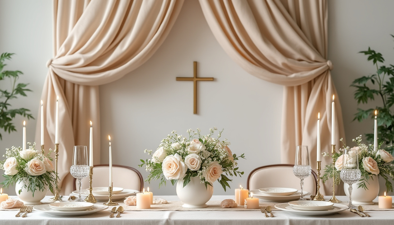 découvrez des idées de décoration de baptême mixtes, neutres et raffinées pour célébrer cet événement spécial avec élégance. trouvez l’inspiration pour une fête harmonieuse et adaptée à tous.