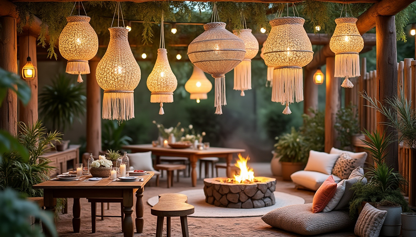 découvrez comment organiser une fête bohème en extérieur grâce à notre sélection d’éléments déco incontournables pour une ambiance chic et conviviale : guirlandes, coussins, lanternes et plus encore !