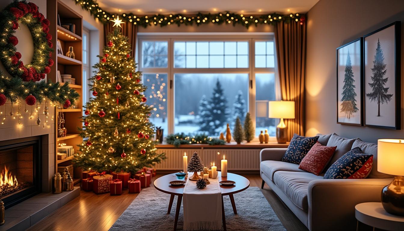 découvrez des idées déco de noël tendance et faciles à réaliser pour embellir votre appartement ou studio. ambiance chaleureuse, astuces gain de place et inspiration pour un noël magique chez vous !