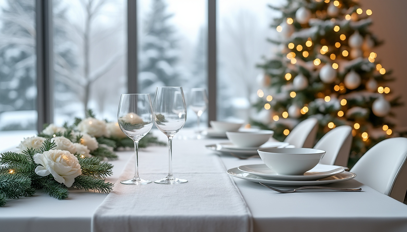 découvrez nos conseils pour créer une décoration de noël blanche, élégante et épurée. inspirez-vous d'idées déco minimalistes pour un intérieur raffiné et une ambiance festive tout en douceur !