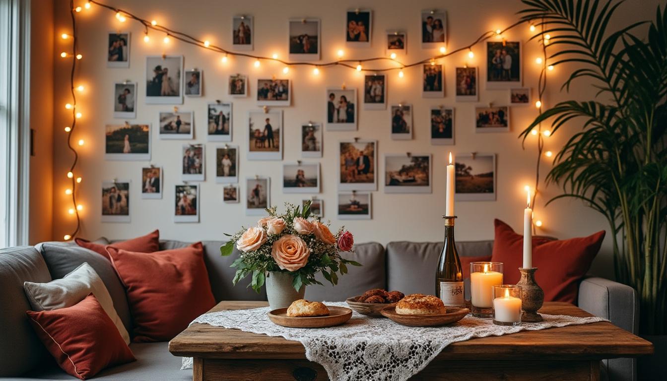 découvrez nos idées déco originales pour célébrer votre anniversaire de mariage et créer une ambiance romantique. inspirez-vous pour organiser une fête inoubliable et rendre hommage à votre histoire d’amour !