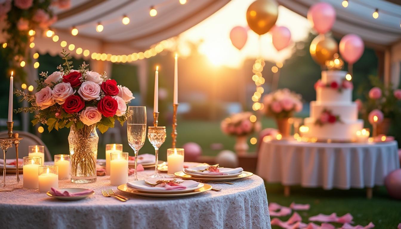 découvrez des idées déco originales et romantiques pour célébrer votre anniversaire de mariage et rendre cette journée inoubliable à deux ou entourés de vos proches.