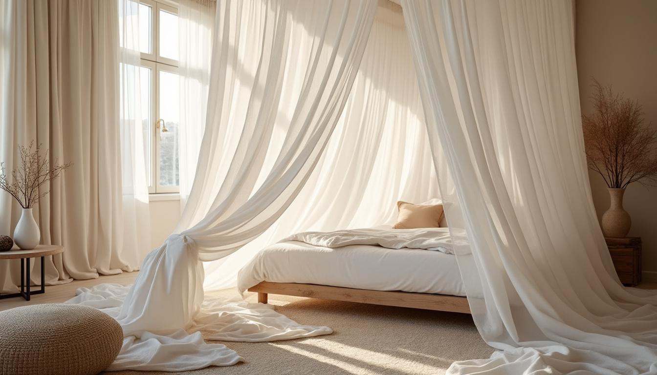 découvrez comment créer un ciel de lit décoratif pour apporter une touche poétique et féérique à votre chambre. suivez nos conseils simples pour personnaliser votre espace avec élégance.