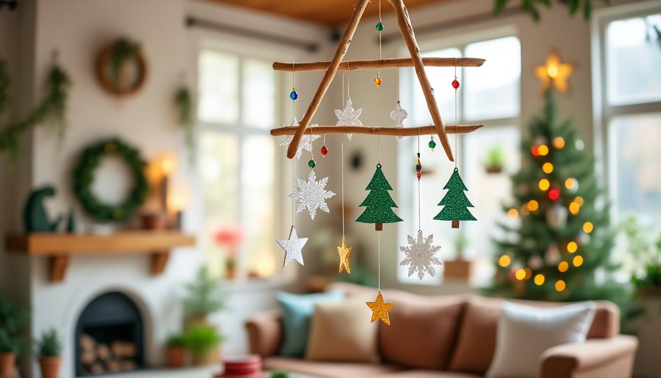 découvrez comment réaliser facilement un mobile décoratif suspendu pour noël avec des matériaux simples, des idées créatives et des étapes détaillées. ajoutez une touche personnalisée à votre décoration de fête grâce à ce diy original !