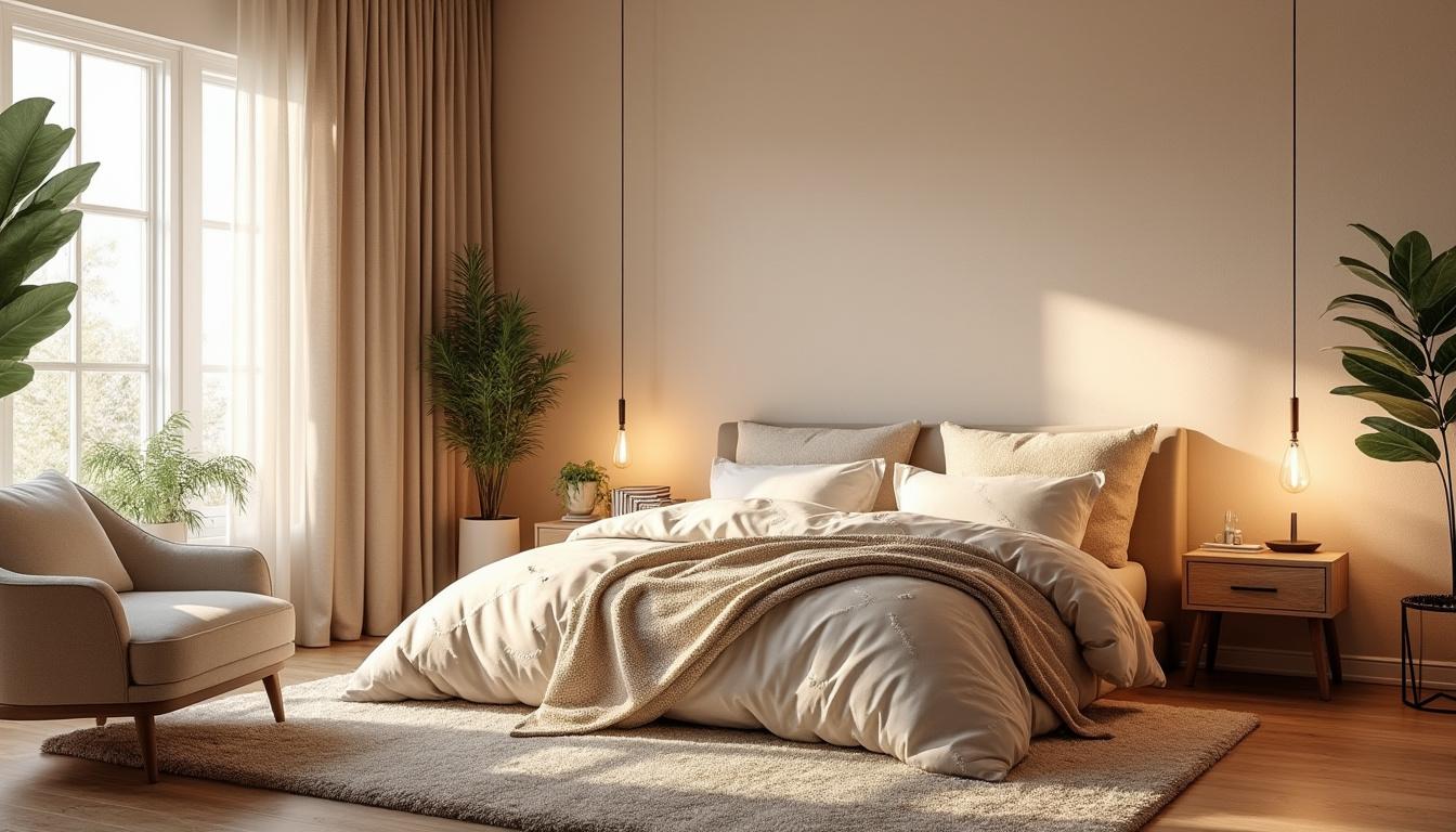 découvrez des idées douces et chaleureuses pour décorer une chambre beige. inspirez-vous de nos conseils pour créer un espace cosy, relaxant et élégant au style intemporel.
