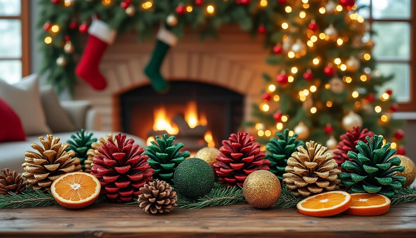 découvrez comment décorer votre maison pour noël avec des pommes de pin grâce à nos idées diy faciles et créatives. apportez une touche naturelle et festive à votre déco de fêtes !