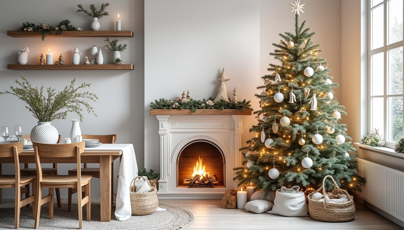 découvrez comment créer une déco de noël scandinave élégante avec des touches de blanc, du bois naturel et des jeux de lumières pour une ambiance chaleureuse et authentique.