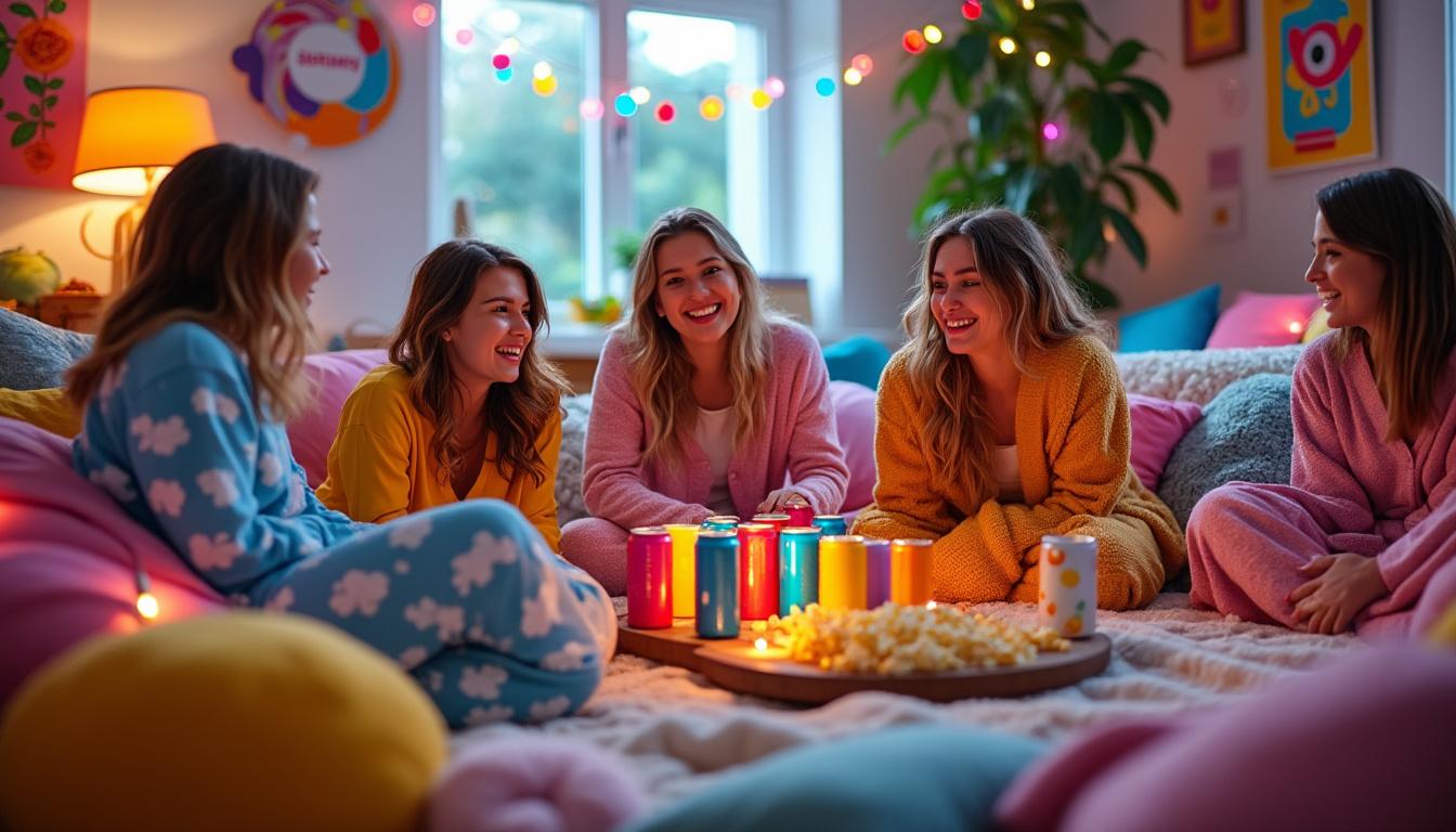découvrez nos idées originales de déco pour une soirée pyjama réussie entre ados ou adultes : ambiance cosy, accessoires fun et astuces pour créer un moment inoubliable entre amis !