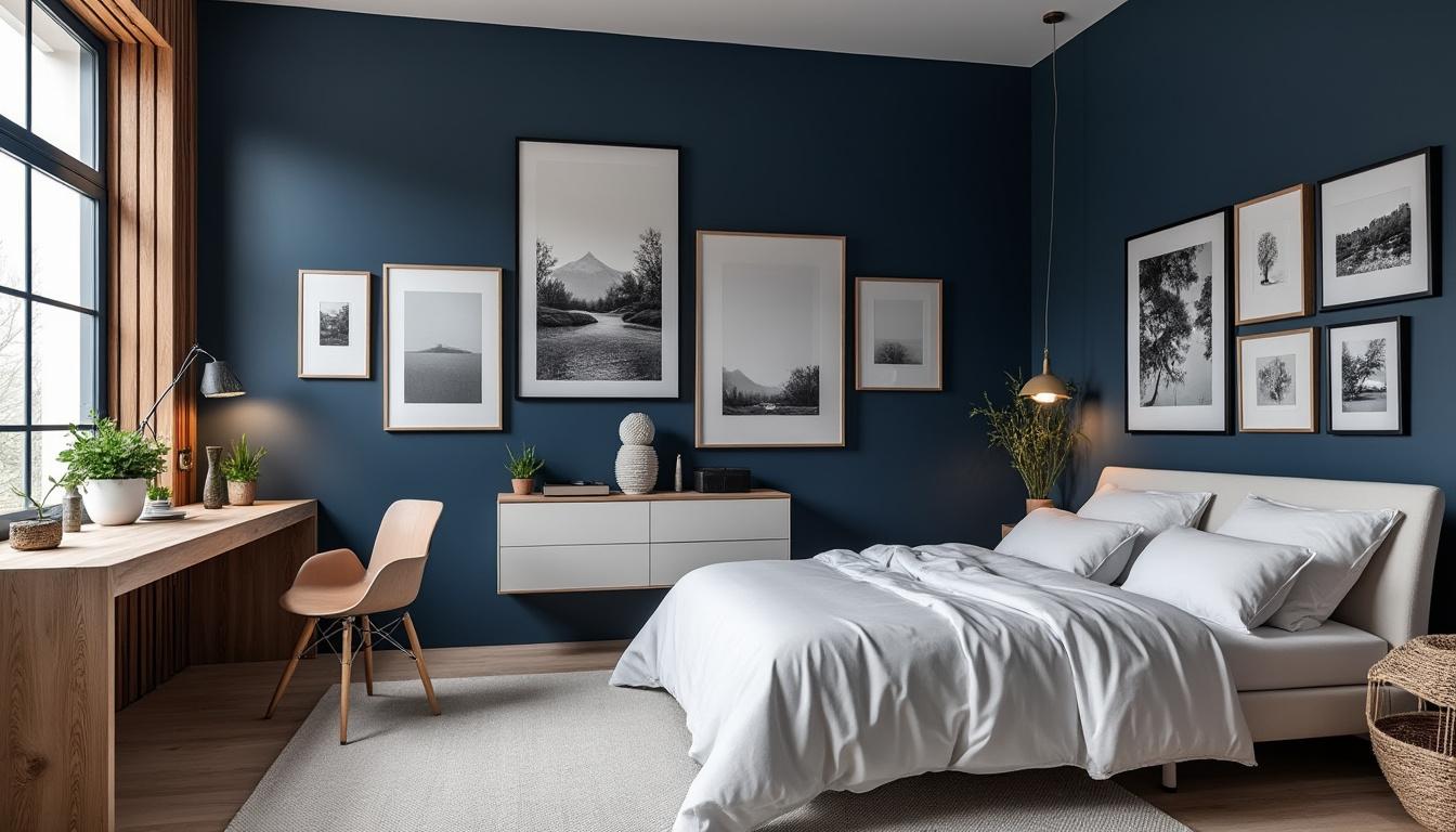 découvrez des idées et inspirations déco pour transformer votre chambre avec des nuances de bleu profond. conseils, tendances et astuces pour une ambiance élégante et apaisante.