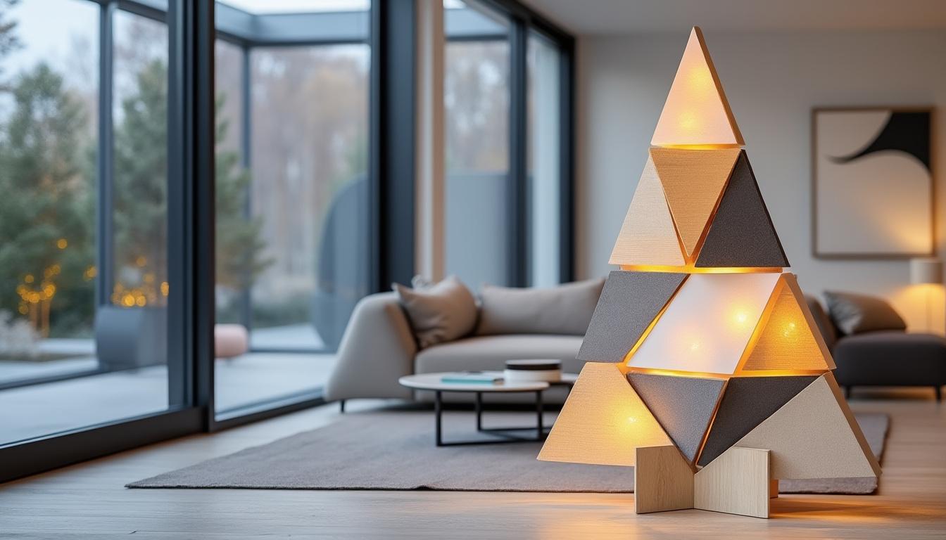 découvrez comment insuffler un esprit de noël moderne à votre décoration avec des formes géométriques élégantes et une palette de tons neutres pour une ambiance raffinée et contemporaine.