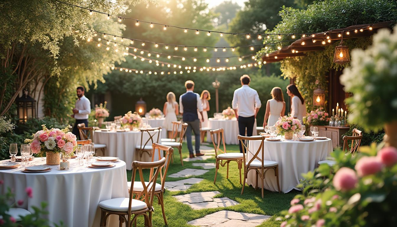 découvrez tous nos conseils pour organiser une garden-party inoubliable : idées de décoration, ambiance festive et jeux de lumières pour sublimer votre événement en plein air.
