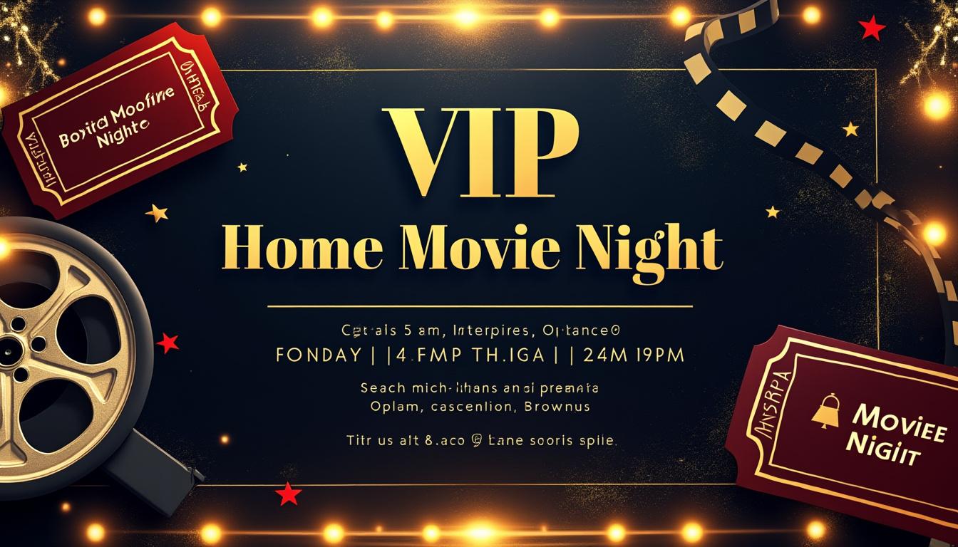 organisez une soirée cinéma vip à la maison avec nos idées déco exclusives : ambiance tapis rouge, accessoires hollywoodiens et inspirations pour transformer votre salon en salle de projection glamour !