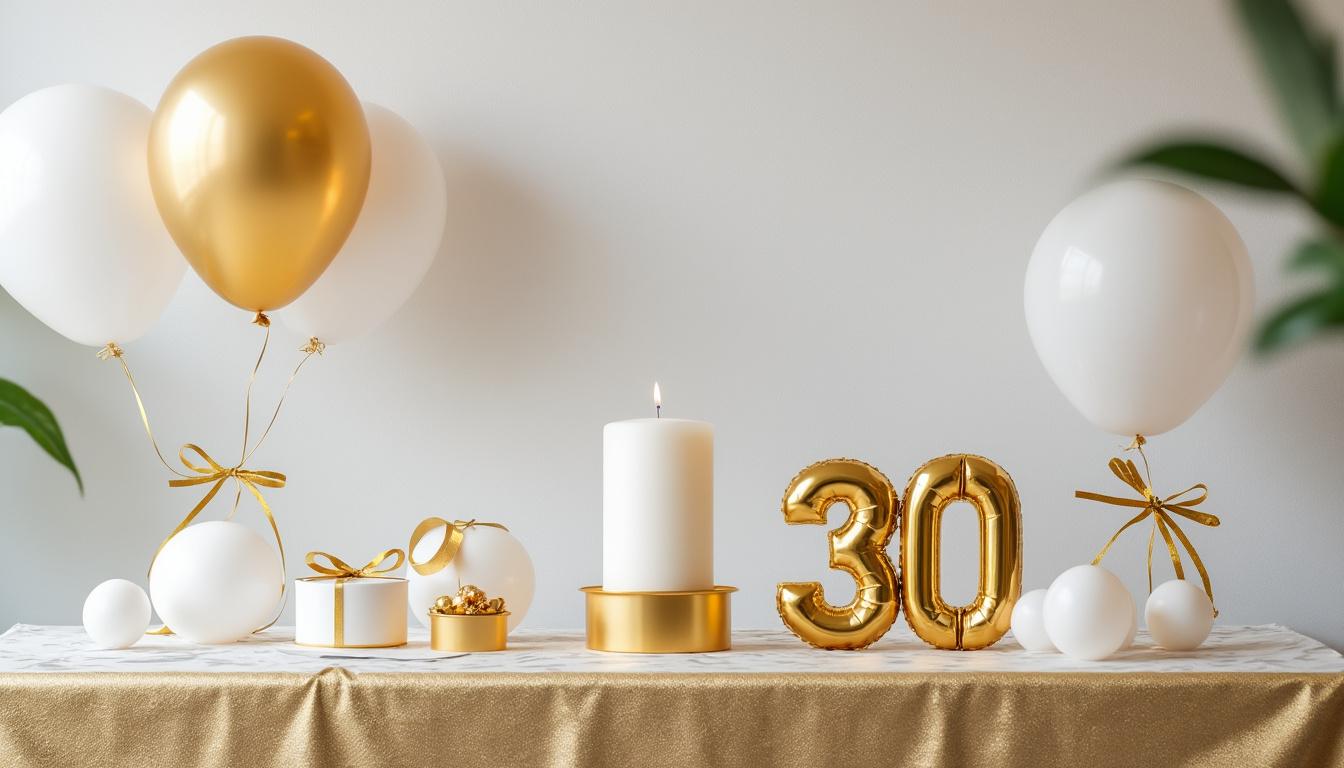 découvrez les meilleures idées déco pour célébrer un anniversaire de 30 ans inoubliable. inspirations, astuces et tendances pour une fête élégante et personnalisée !