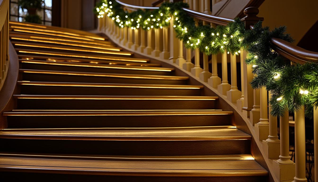 découvrez des idées originales et faciles pour décorer votre escalier à noël. inspirez-vous de nos conseils pour créer une ambiance festive et chaleureuse avec guirlandes, lumières et décorations de saison.
