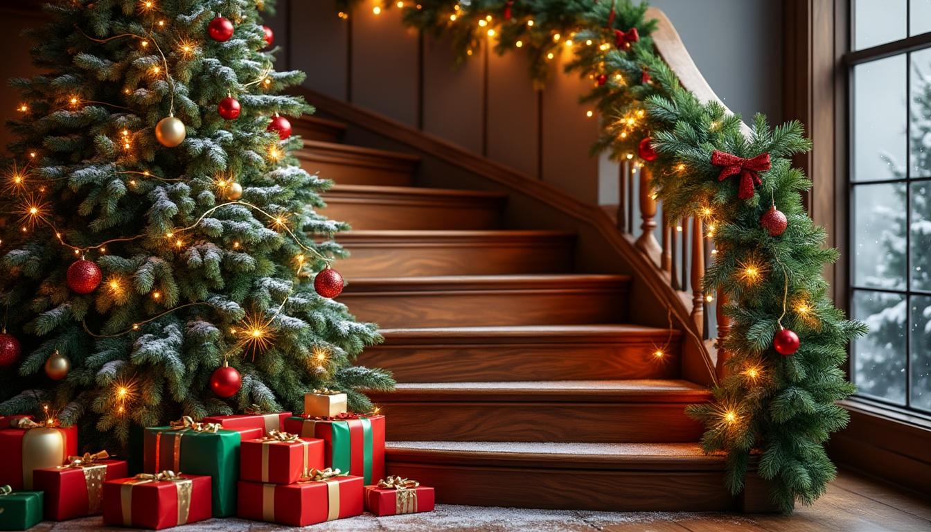 découvrez des idées créatives et faciles pour décorer votre escalier à noël et apporter une ambiance festive à votre intérieur. guirlandes, lumières, boules et conseils déco pour un escalier enchanteur pendant les fêtes.
