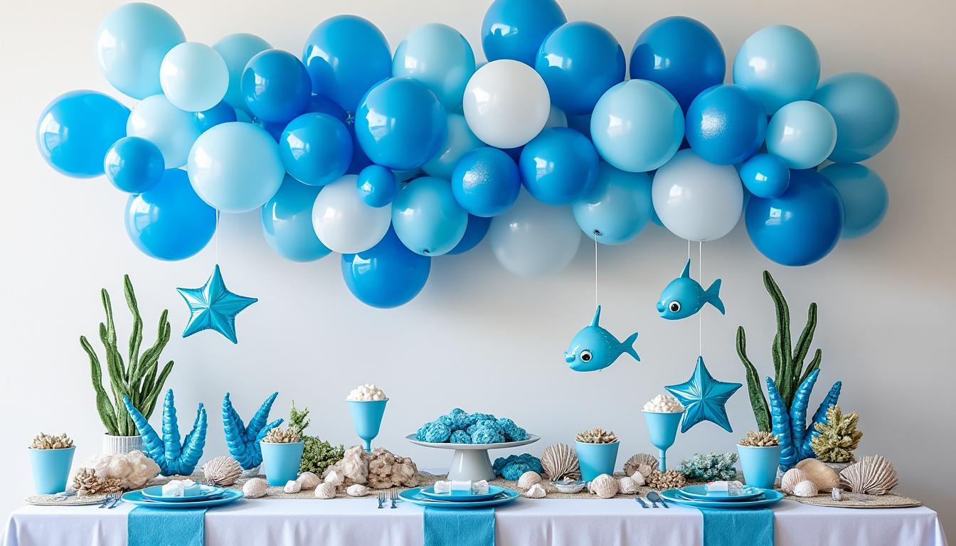organisez une fête inoubliable sur le thème mer & océan grâce à nos idées d’ambiance et d’accessoires : décoration marine, couleurs aquatiques et suggestions pour plonger vos invités dans un univers maritime festif.