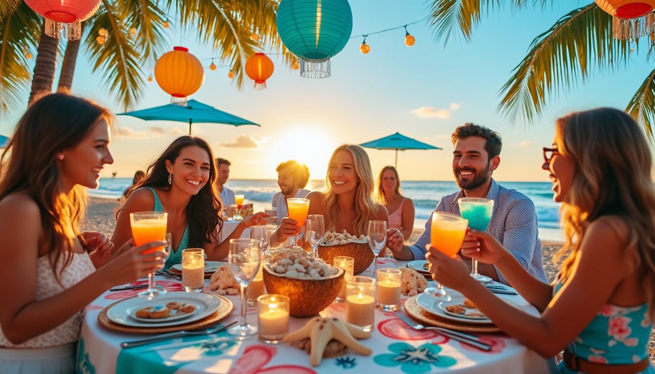 organisez une fête inoubliable sur le thème mer & océan avec nos idées d’ambiance marine et une sélection d’accessoires originaux pour une décoration réussie !