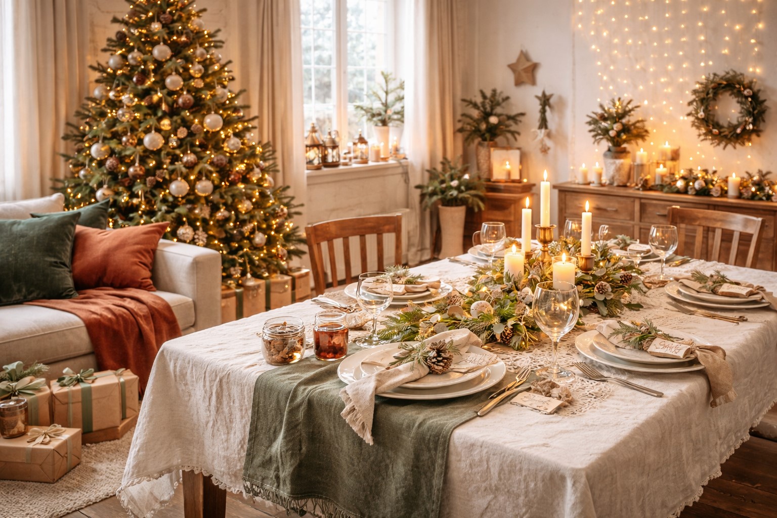 Réussir une décoration de Noël homogène et harmonieuse